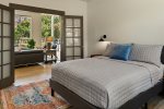 Queen guest bedroom off living room